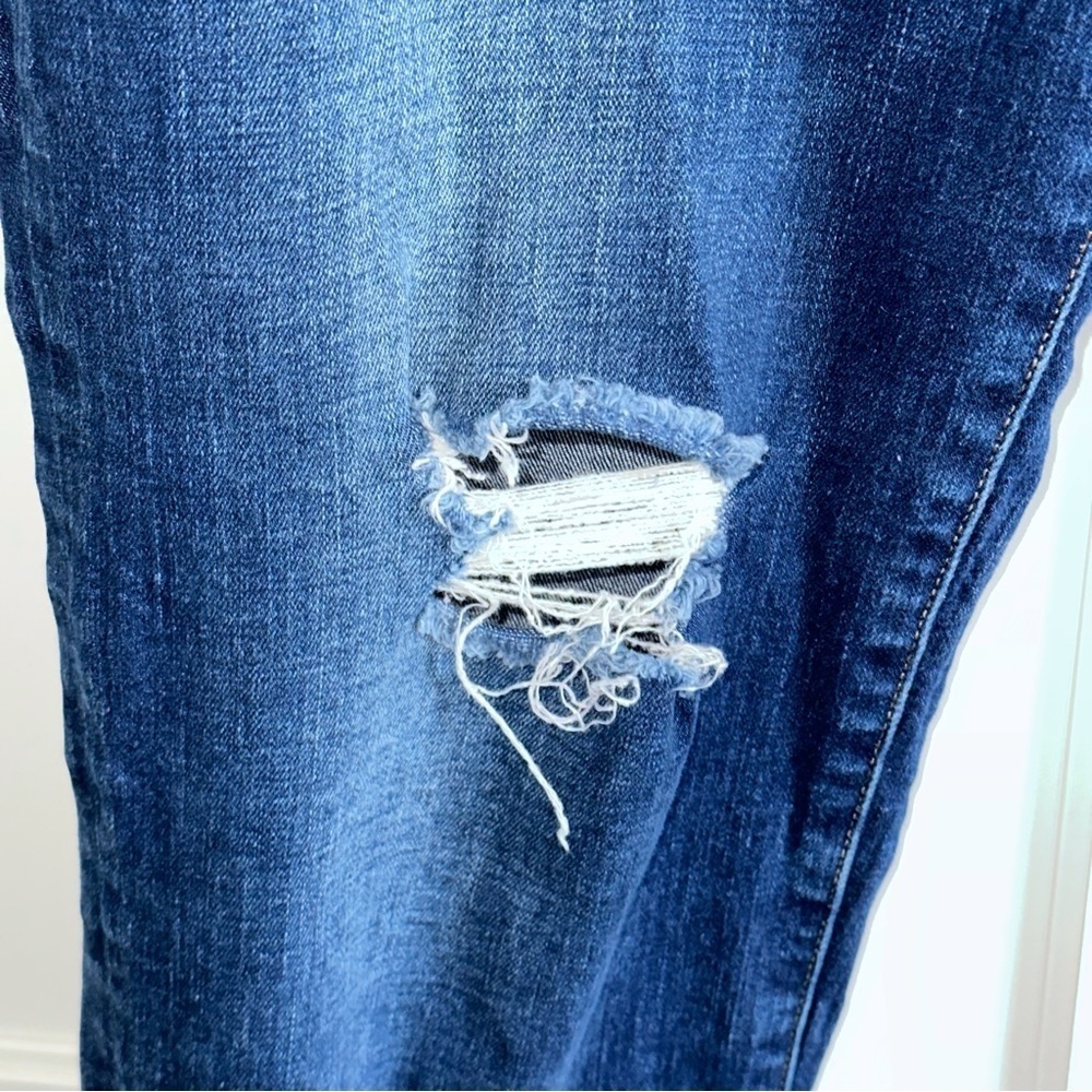 Flying Monkey High Rise Ripped Cuffed Stretch Skinny Jeans Size 30 - Picture 8 of 14